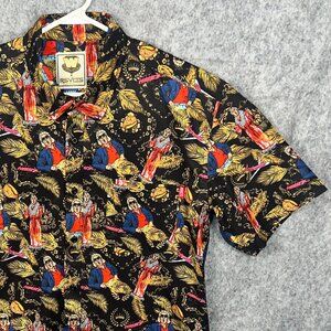 RSVLTS WWE Legends Shirt Men’s Large Ric Flair Nature Button Up Short Sleeve